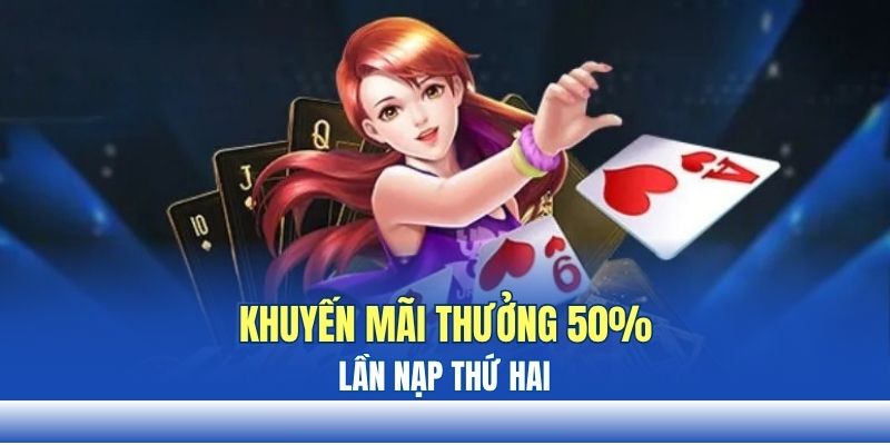 Khuyến mãi THABET lần nạp thứ hai - Thưởng 50% Khuyến mãi THABET lần nạp thứ hai - Thưởng 50%